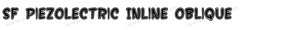SF Piezolectric Inline Oblique字体转换